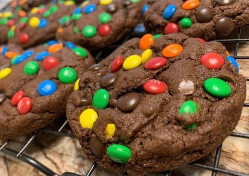 Double Chocolate M&M Cookie
