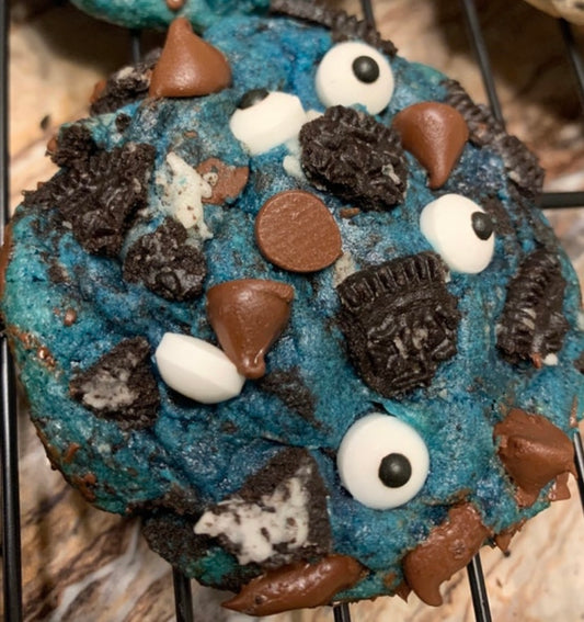 Blue Cookie Monster Cookie